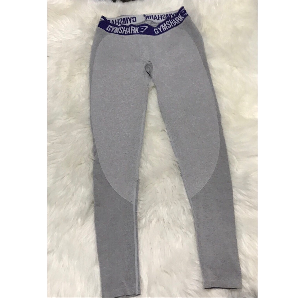 Gym Shark Flex Leggings In GreyIndigo